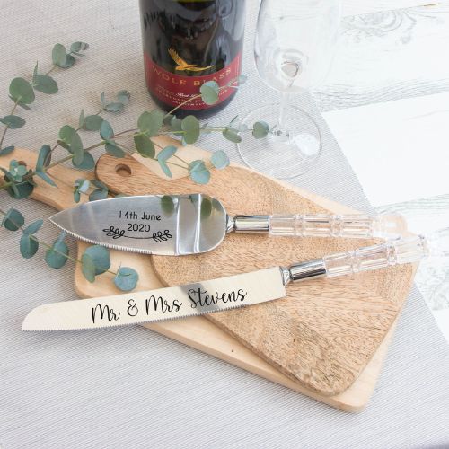 Engraved Cake Knife